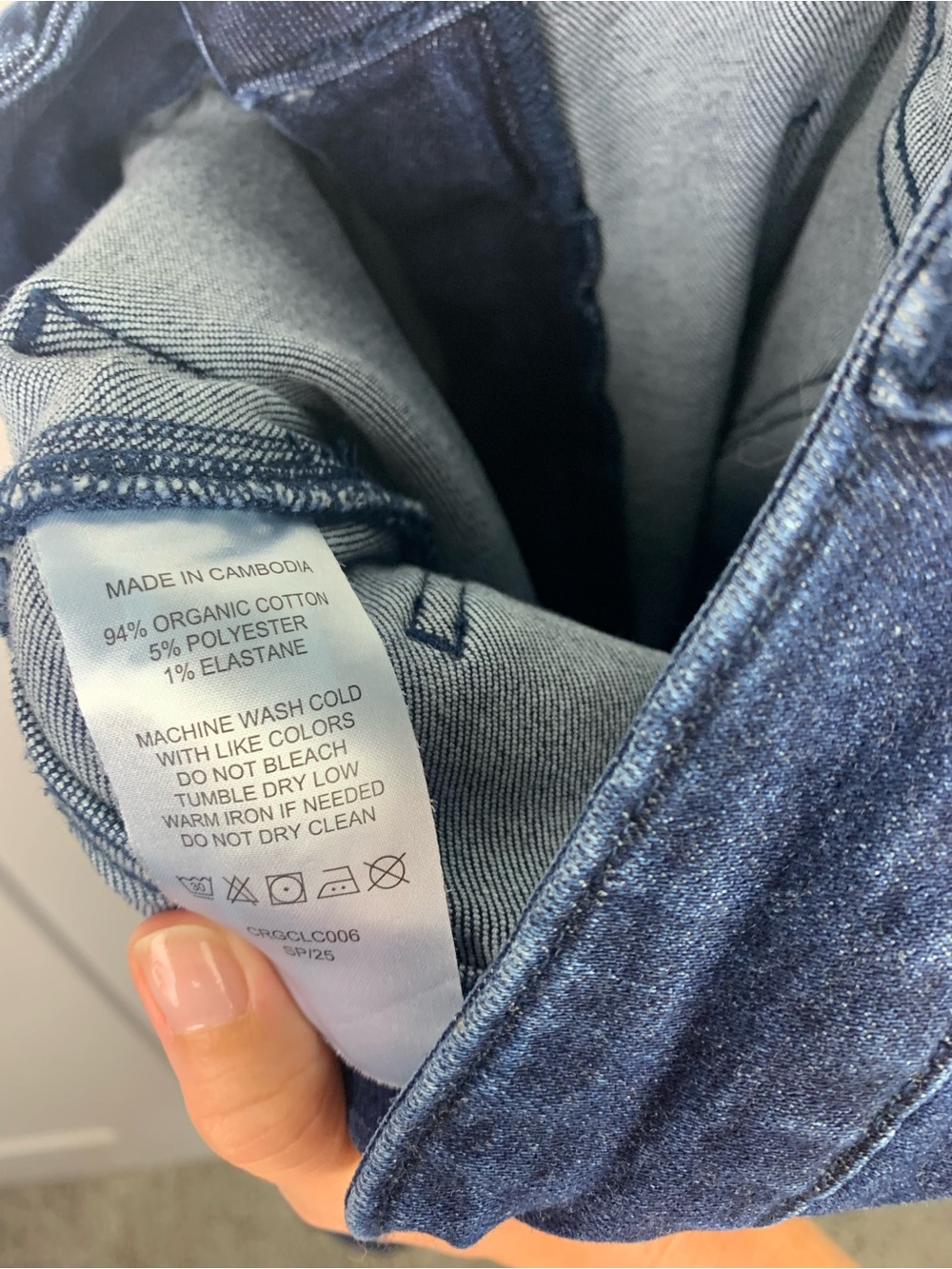 Quince Size 31 Bella Stretch Patch Pocket Wide Leg Jeans Ankle 26 In Dark Wash - Picture 10 of 11